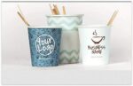 SCRIBO Disposable Paper Cups customised with Your Design Hot Drinks Cafes Vending Machines