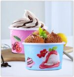 SCRIBO Custom Printed Ice-Cream Bowls/Cups with Your own Logo Design