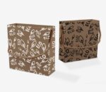 ECO Bags -with Handles, Gift Bags, Party Bags,an advertising bag with print (Balck and white)-Pack25