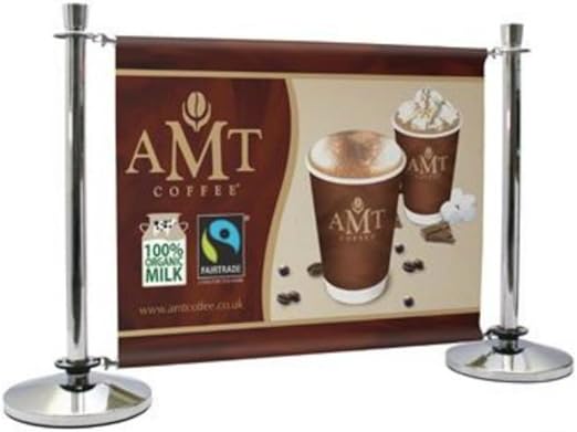 51cEk60IAJL._AC_SX522_ Custom Printed PVC 500gsm Banners (one-Side) for Cafe Barriers and Queque MGMT. - Image 1