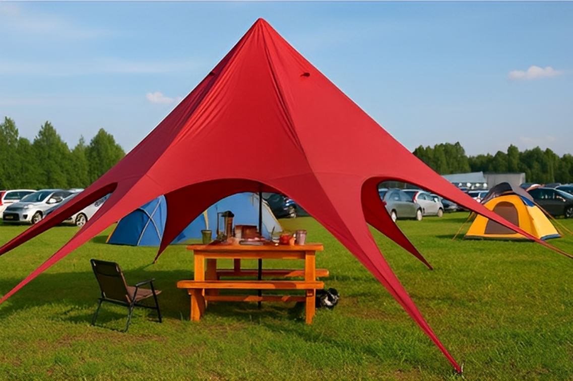 RedStarT Star Tent Economy Range,Budget Friendly - large Including Canopy Fabric wide telescopic outdoor events - Image 1
