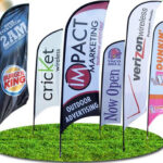 Custom printed to your design Teardrop/Feather/Rectangular Flag including Pole & Bag Outdoor Exhibitions