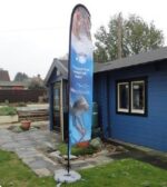 Custom printed to your design Teardrop/Feather/Rectangular Flag including Pole & Bag Outdoor Exhibitions - Image 3