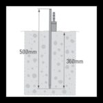 Ground spike Chrome Steel with 360 degree rotator for feather teardrop Flag pole - Image 4