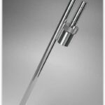 Ground spike Chrome Steel with 360 degree rotator for feather teardrop Flag pole