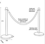 Pole & Rope Barrier - Rope barriers Queue Management System - Image 7