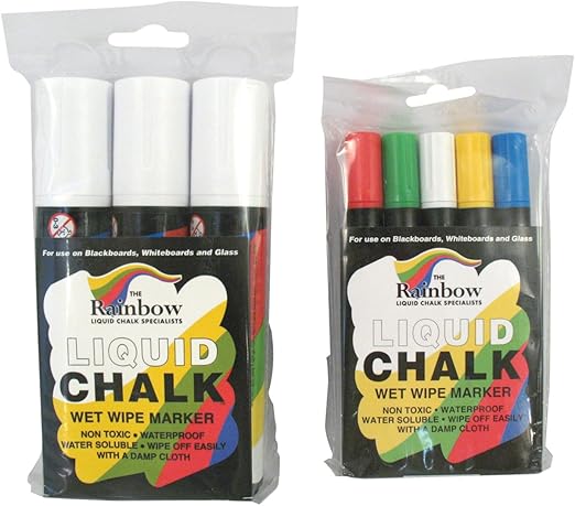 71IO7Bpmo-L._AC_SX522_ Liquid Chalk Pens – Rainproof After just 1 Hour Yet erasable with a Damp Cloth - Image 1