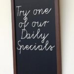 Mahogany Framed Chalkboards with Black Printed hardboard Back Panel for Interior use only