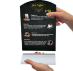 Silver Anodised Grip-Action Bases countertop Interior Poster Display (1/3 A4 (1 x Carton 12)) - Image 2