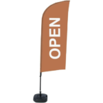 Outdoor Business Promotional Flags + Crossbase - Various Designs