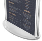 Clear Overture Menu Holders (Pack of 4) (A5) - Image 4