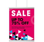 Silver Anodised Poster Snap Lightweight Display Solution for Paper Posters - Image 2