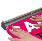 Silver Anodised Poster Snap Lightweight Display Solution for Paper Posters