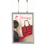 Window Display - Ceiling Cable Suspended- Snap frame Full Kit for 4 - Image 2