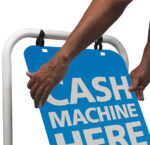 Eco Swinger Pavement Sign - Black & White Pavement Signage & Boards - Image 6