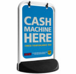 Eco Swinger Pavement Sign - Black & White Pavement Signage & Boards - Image 3