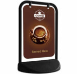 Eco Swinger Pavement Sign - Black & White Pavement Signage & Boards - Image 2