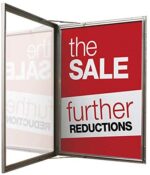 Black Slim Poster Case with Door Stays - Image 6