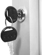 Silver anodised Slim Poster Case with Door Stays - Image 3