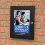 Black Slim Poster Case with Door Stays