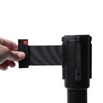 Retractable Barrier Post with 2.5m long black belt-queue control - Image 8