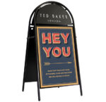 Booster A-Board - Attrative Poster A-Board with semi-Circular Header