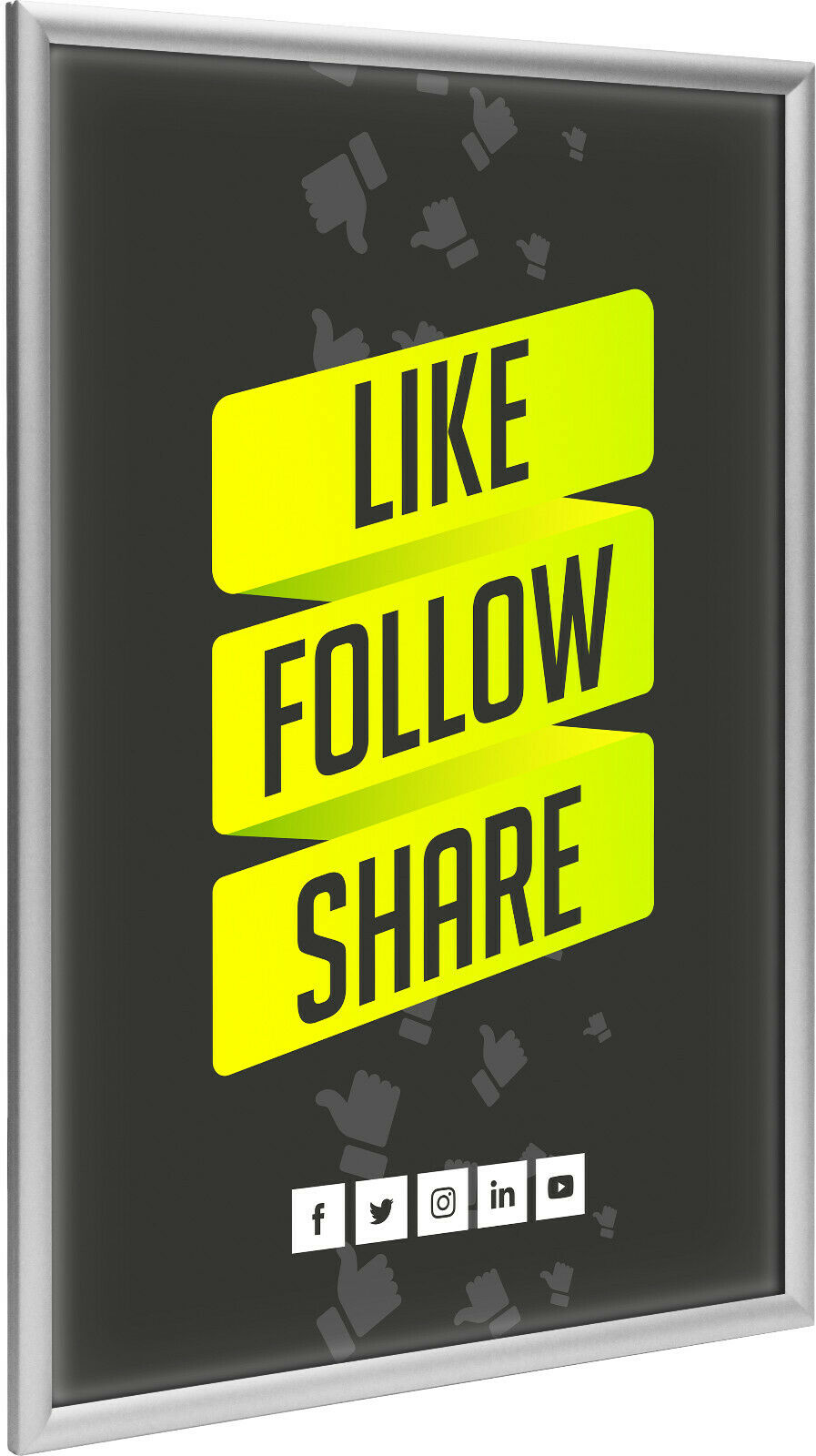 image16-l1600 Best Value Silver anodised LED Snapframe Illuminated, 2.5m power cable - Image 1