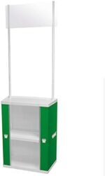 Large Promo Stand -Lightweight and Portable Trade Exhibition Event Fair displays (White)