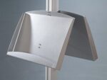 Freestanding Brochure Shelves. Includes 2 Channel Pole and 4 Shelves of 2xA4/1xA3 Brochure Holder