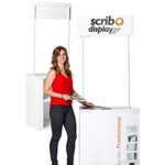 Promotional Counter Display Stands – Lightweight, Easy to Carry Counter Display Stand - Best use for Indoor Exhibitions, Retail Stores, Events and Much More