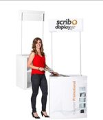 Promotional Counter Display Stands – Lightweight, Easy to Carry Counter Display Stand - Best use for Indoor Exhibitions, Retail Stores, Events and Much More