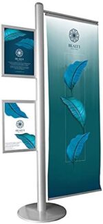Silver anodised Banner Set (Poster Hangers) for Banner/Poster Materials up to 1mm Thick - Image 2