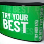PopUp Portable Exhibition Display 1300mm XLarge Counter Stand