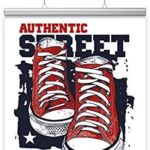 Silver anodised Poster Hanger (Pack of 2) for Paper, Card, Flexible Banner Materials and Rigid Plastic