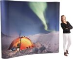 Custom Printed Easy Set-up Pop-up Fabric Premium Curved Display Stands – Tradeshow, Exhibitions Display Stands - Image 2