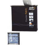 Counter Stand Pop-Up Fabric - Low Cost, Easy to Move, Strong Stability Pop-up Display Stands
